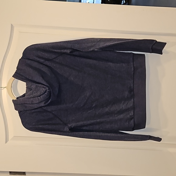 Victorias Secret PINK Hoodie Sweatshirt Pullover Womens Medium Blue and White - Picture 4 of 7